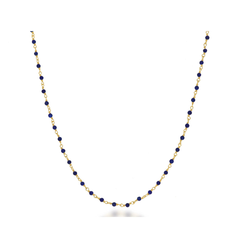 Rachel Reid 14k Lapis Chain Necklace