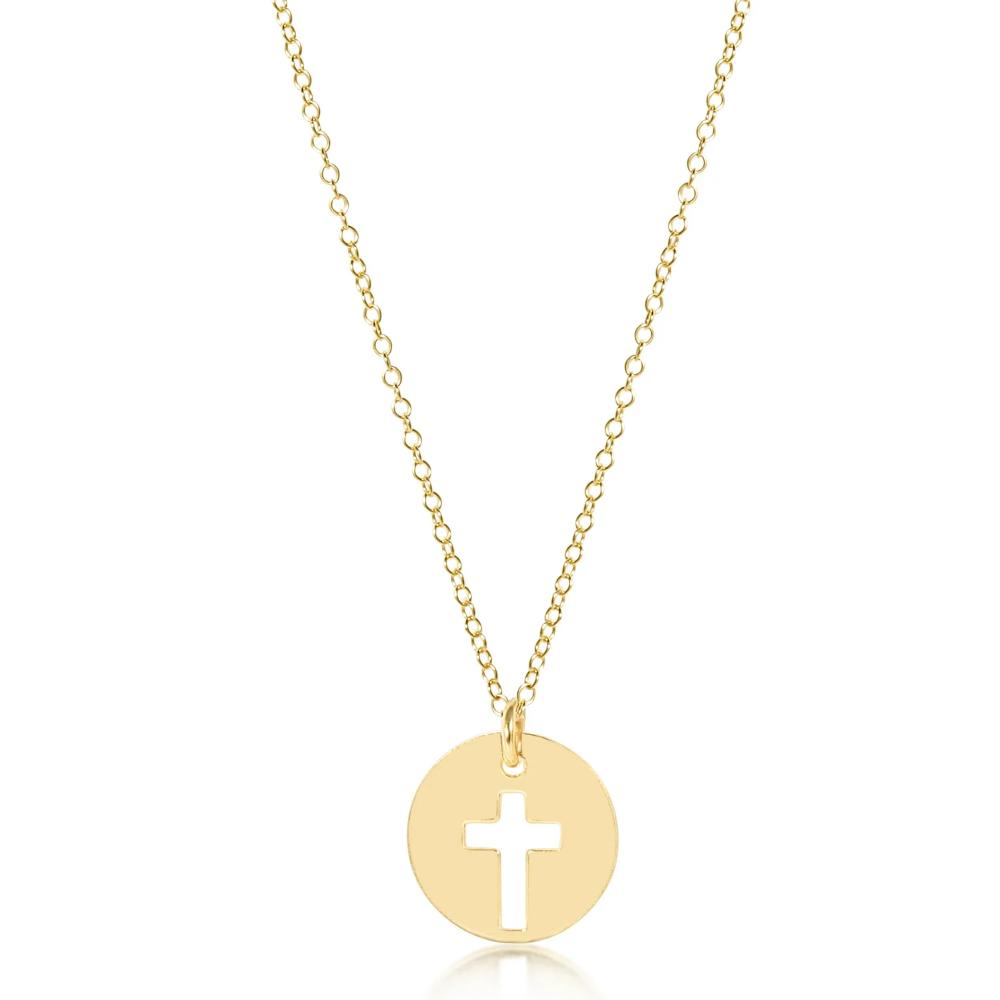 enewton egirl 14" Necklace Gold - Blessed Gold Disc