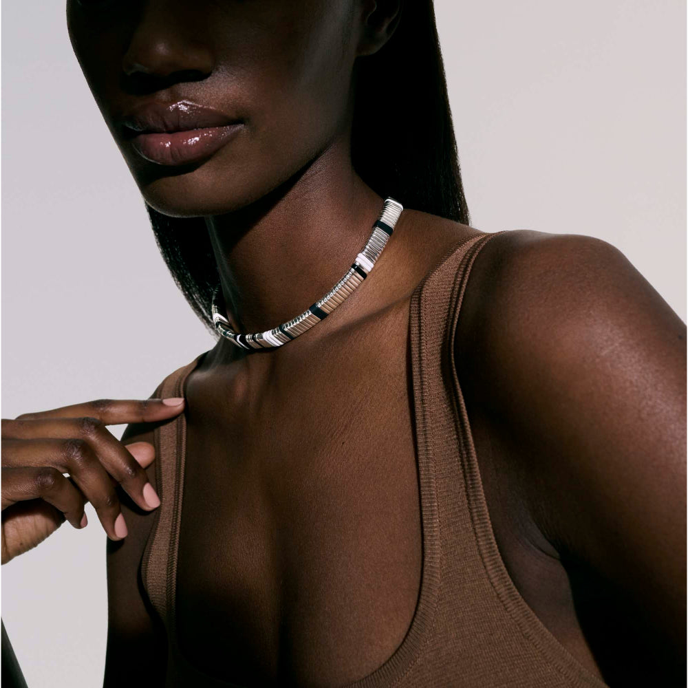 John Hardy Colorblock Choker Necklace with Black Onyx