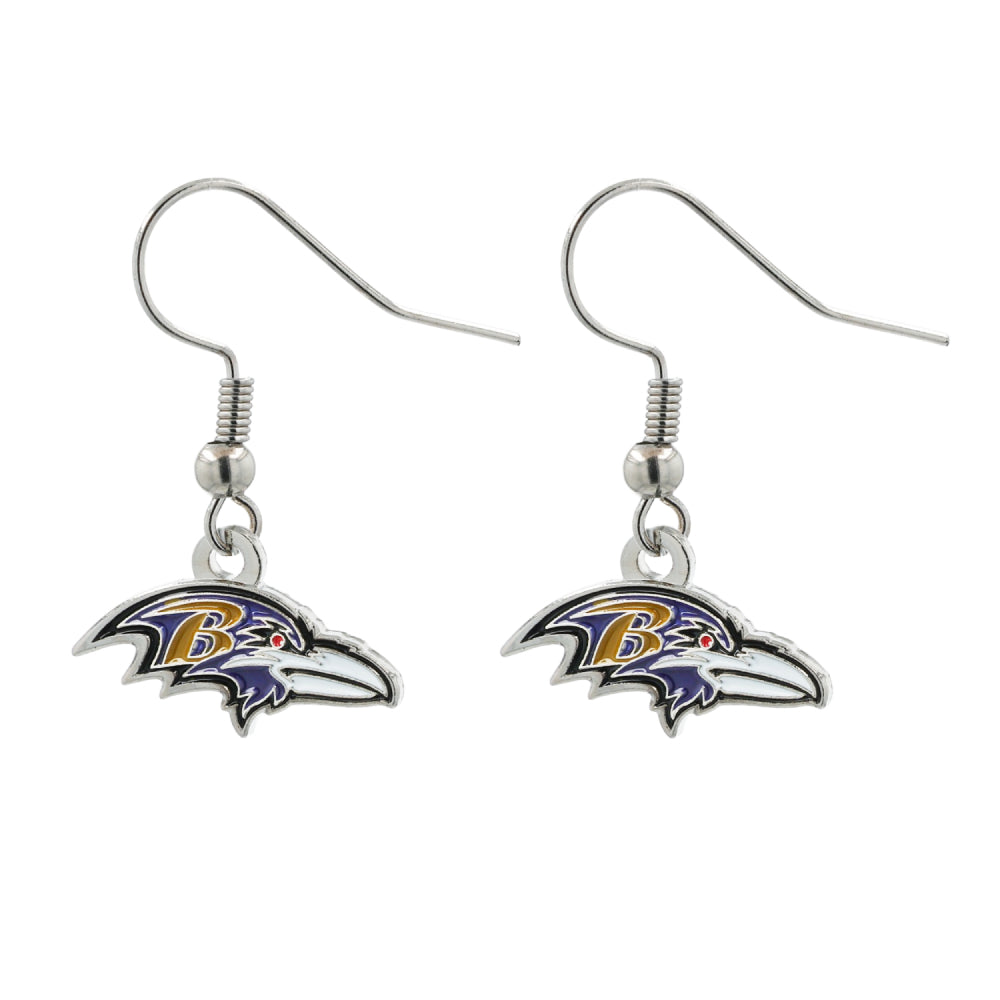 Aminco USA NFL Baltimore Ravens Logo Dangle Earrings