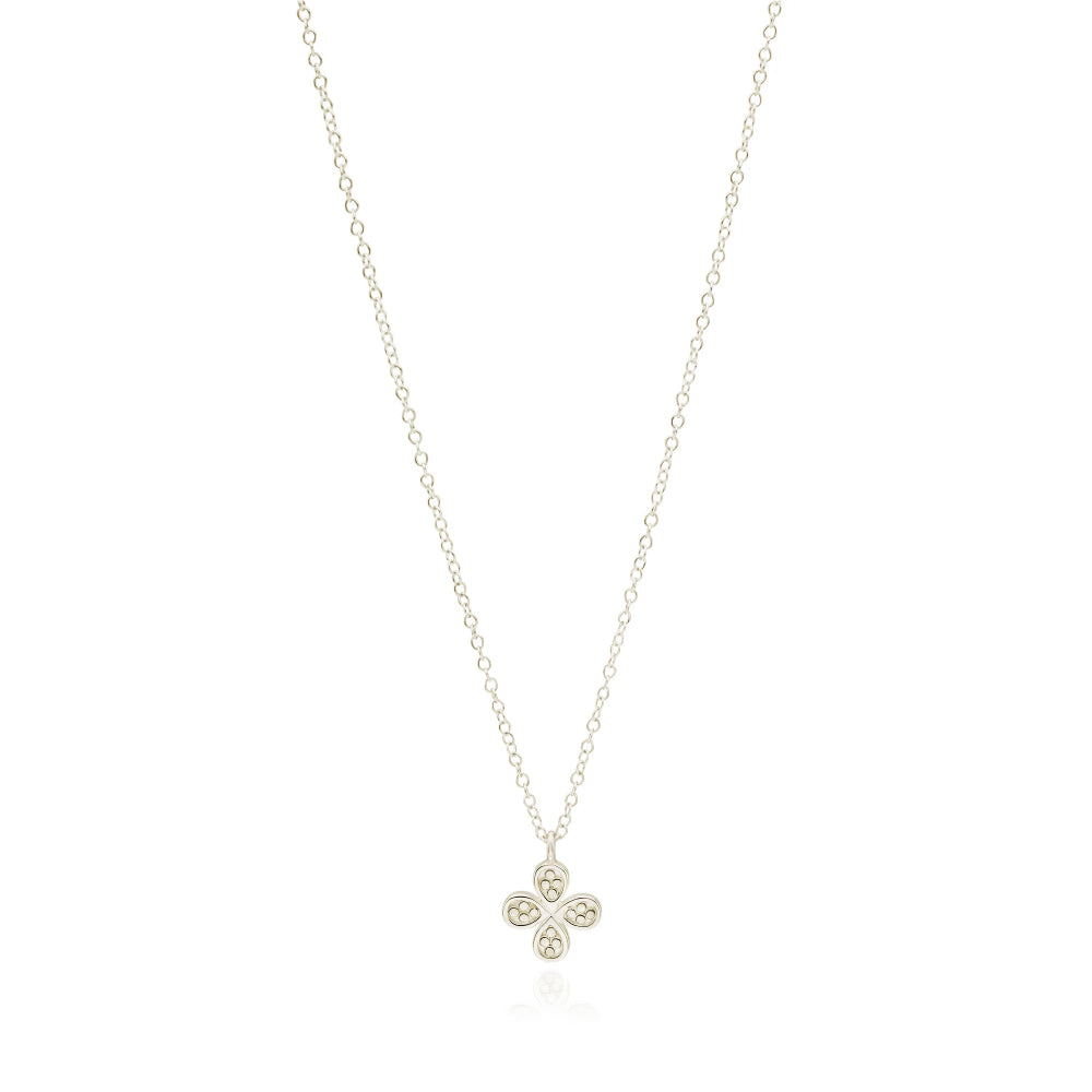 Anna Beck Two Tone Mini Clover Reversible Necklace 16-18"