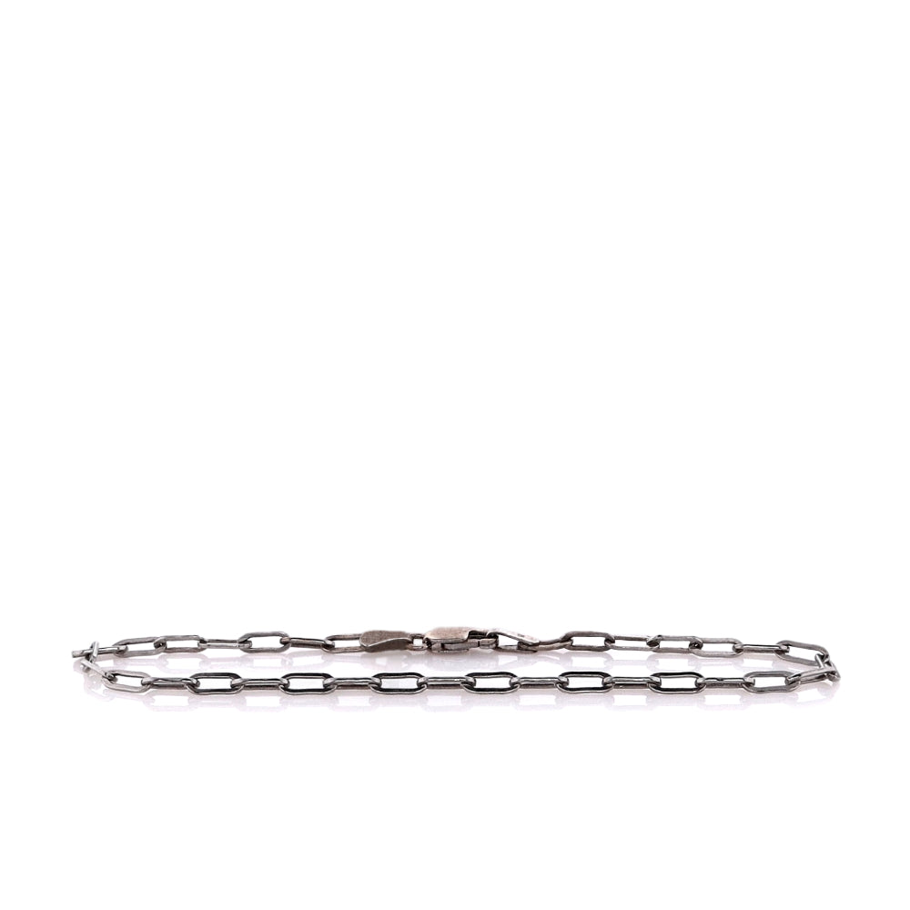 Alex Woo Sterling Silver 6.5" Mini Paperclip Chain Link Bracelet