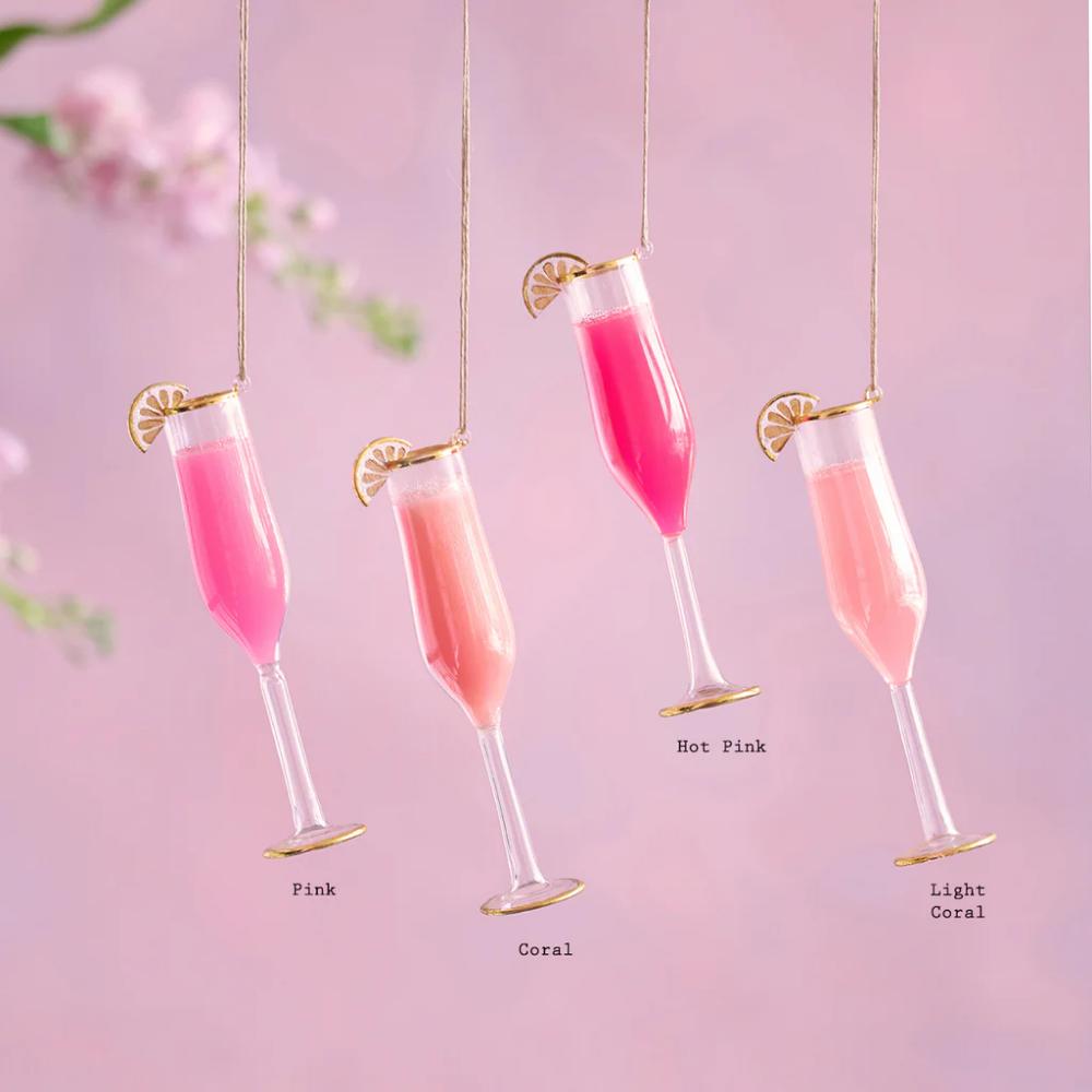 Glitterville Champagne Cocktail Ornament