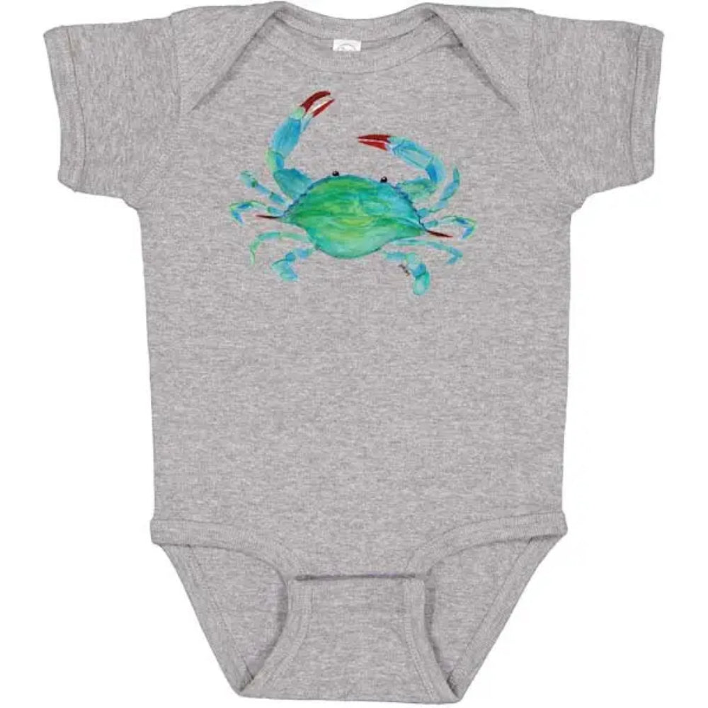 B McVan Designs Clawdia Crab Onesie - Grey