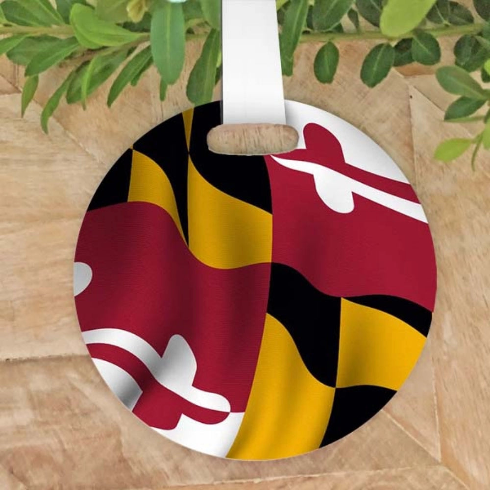B McVan Designs Maryland Flag Ornament/Bottle-Bag Charm