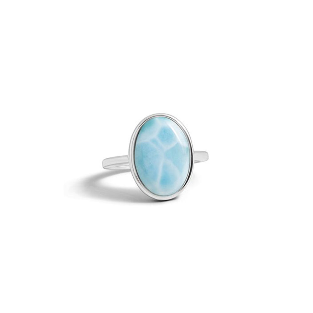 Dune Jewelry Oval Ring - Larimar