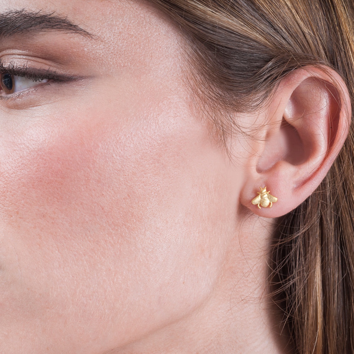 Jorge Revilla Gold-Tone Bee Stud Earrings