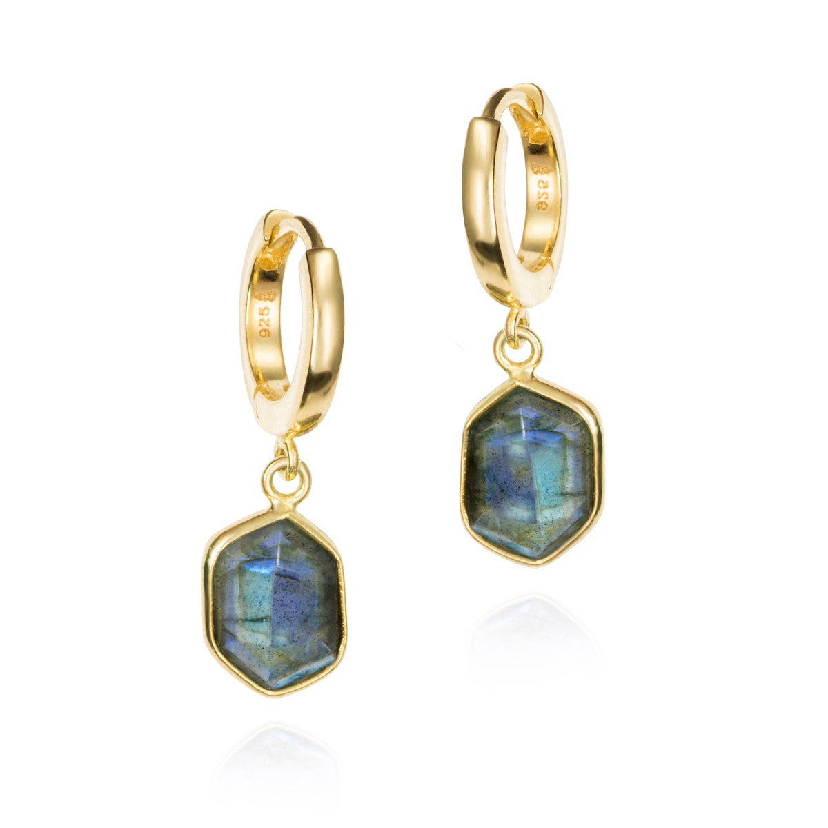 Jorge Revilla Geo Collection Labradorite Drop Earrings