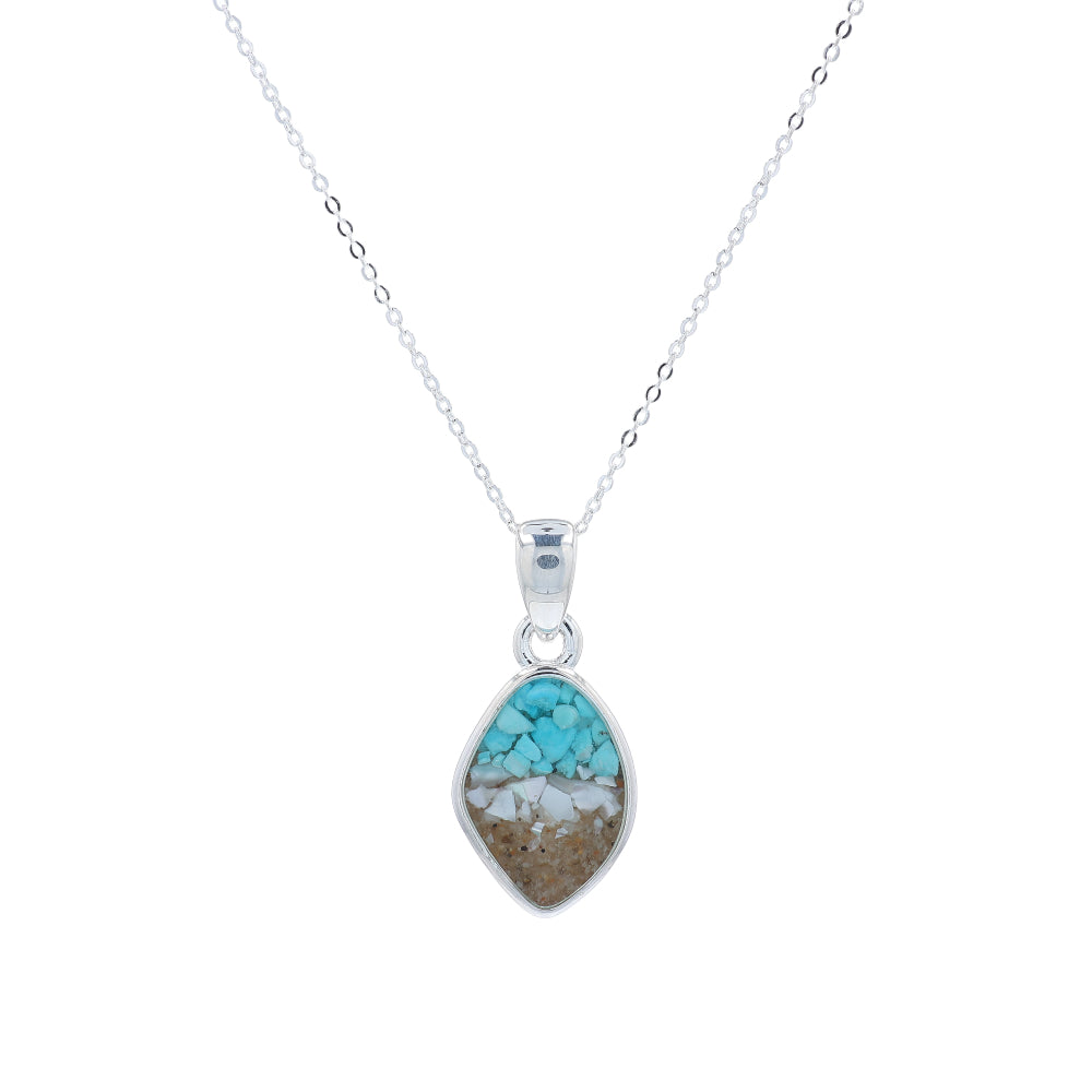 Dune Pebble Necklace - Ocean Gradient - Ocean City Sand