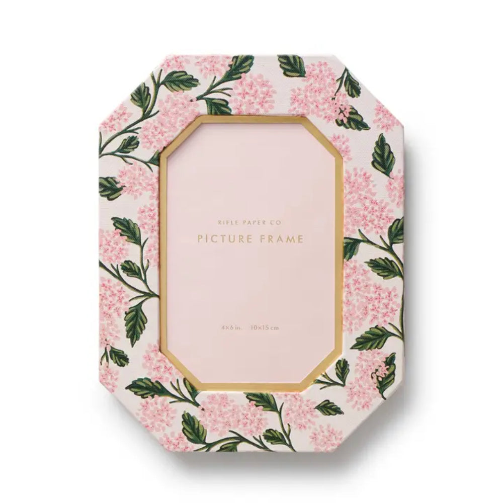 Rifle Paper Pink Hydrangea Paper Wrapped Picture Frame