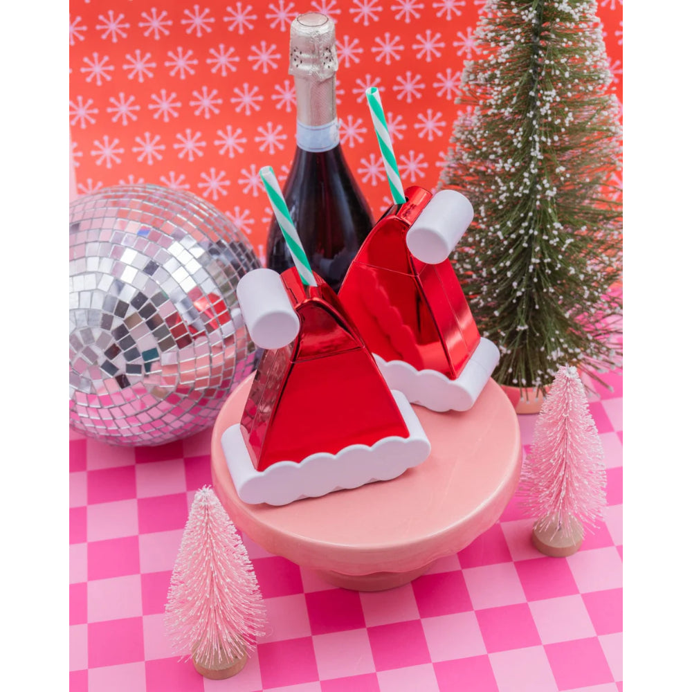 Packed Party Santa Hat Sipper Novelty Cup