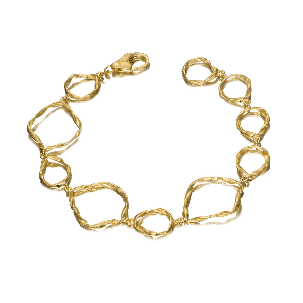 Jorge Revilla Rolling Collection Gold-Tone Link Bracelet