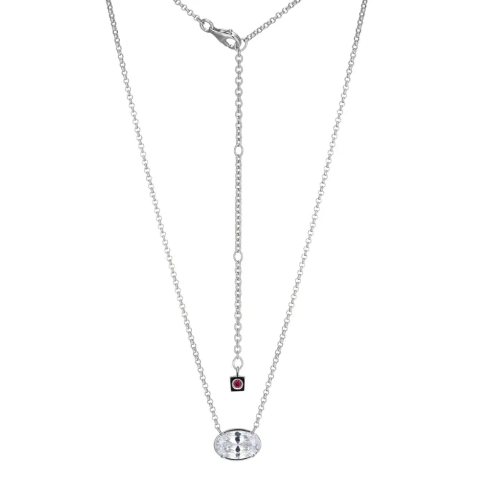 Elle Sterling Silver Serenelle Pendant Necklace