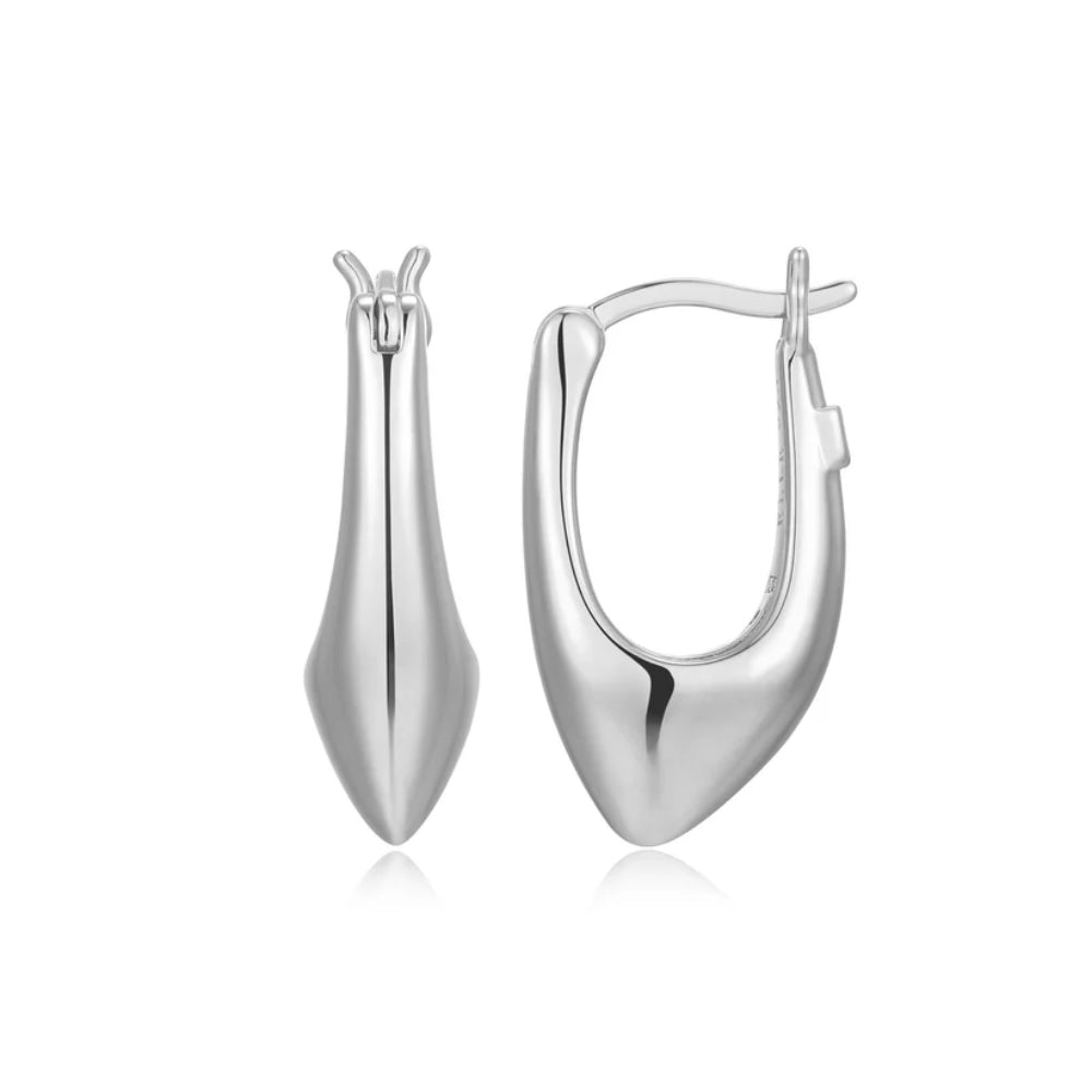 Elle Oasis Collection Silver Hoop Earrings