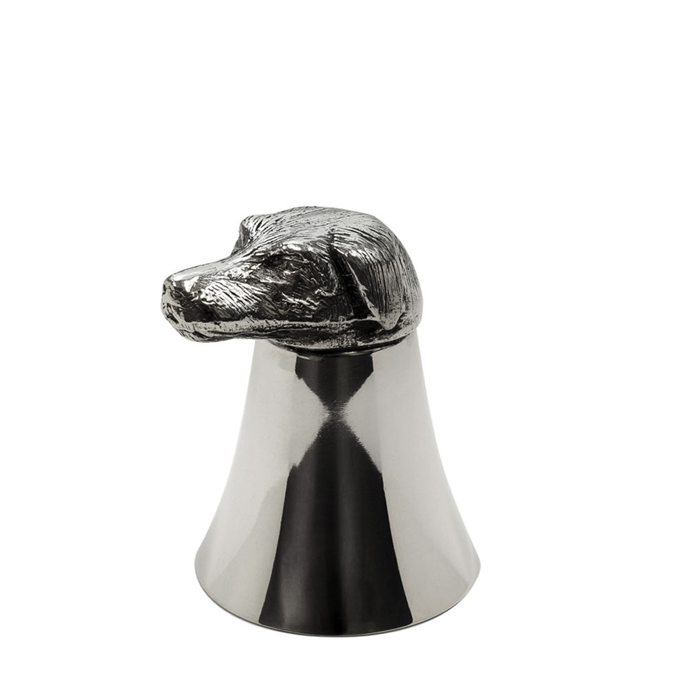 SB 3OZ DOG PEWTER STIRRUP CUP
