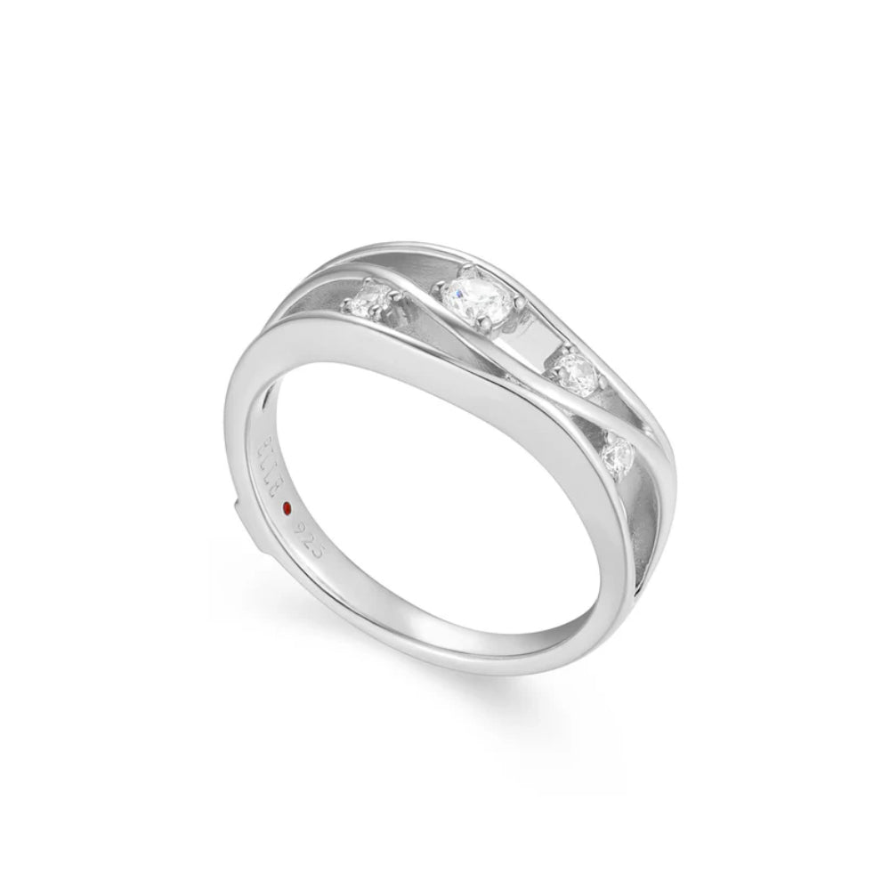 Elle Between Moments Collection Silver Ring