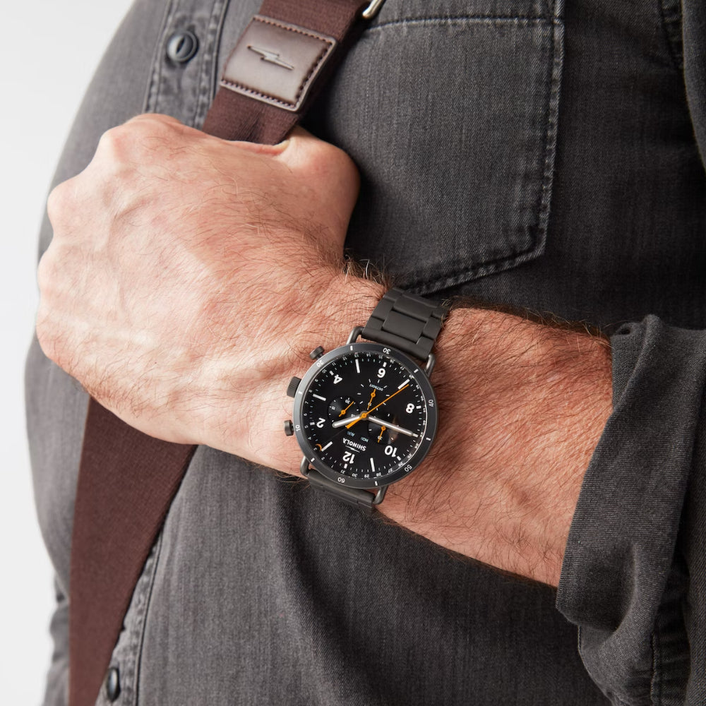 Shinola Canfield Sport 45mm Gunmetal - Black Dial