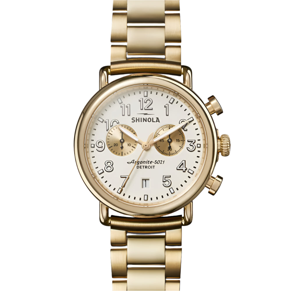 Shinola The Runwell Chrono 41mm - Ivory Dial – Smyth Jewelers
