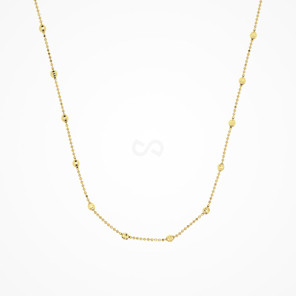 Desmos "Shine" Gold-Tone Diamond-Cut Necklace 16"
