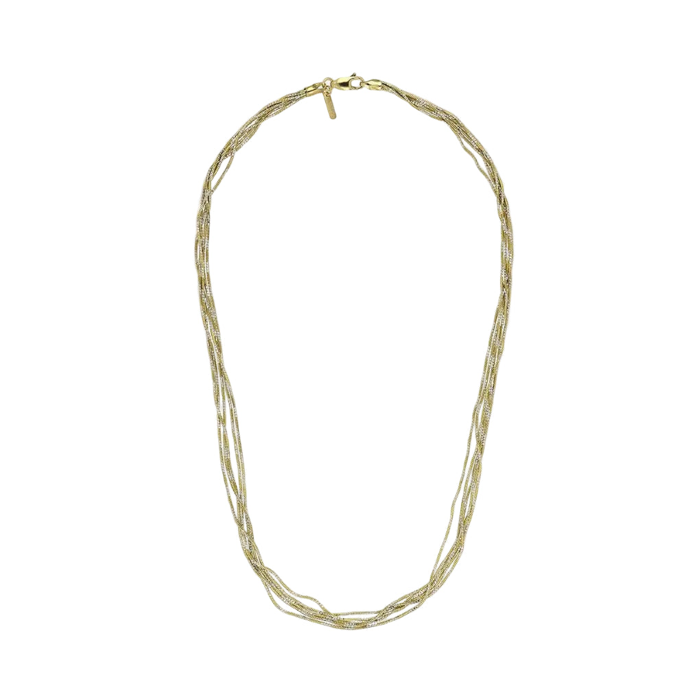 Desmos "Soul" Collection Multi-Strand Two-Tone Necklace