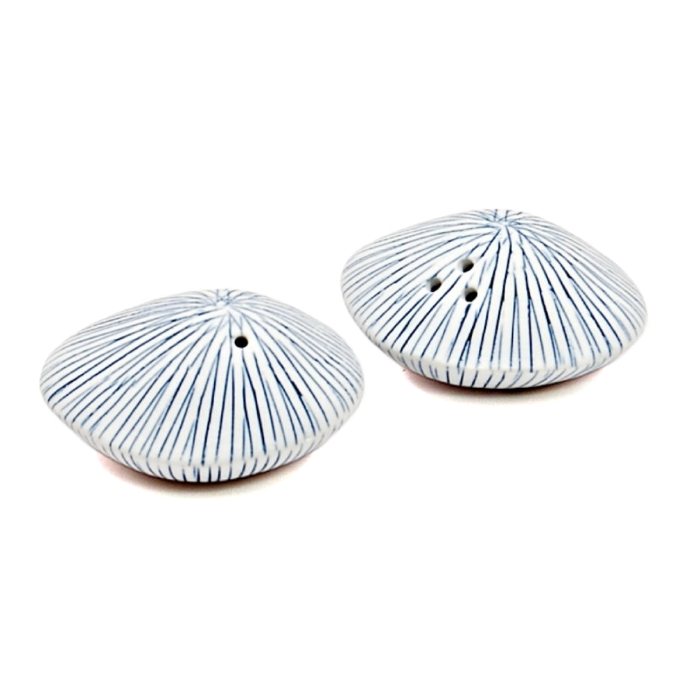 Salt and Pepper Shakers - Blue Lines