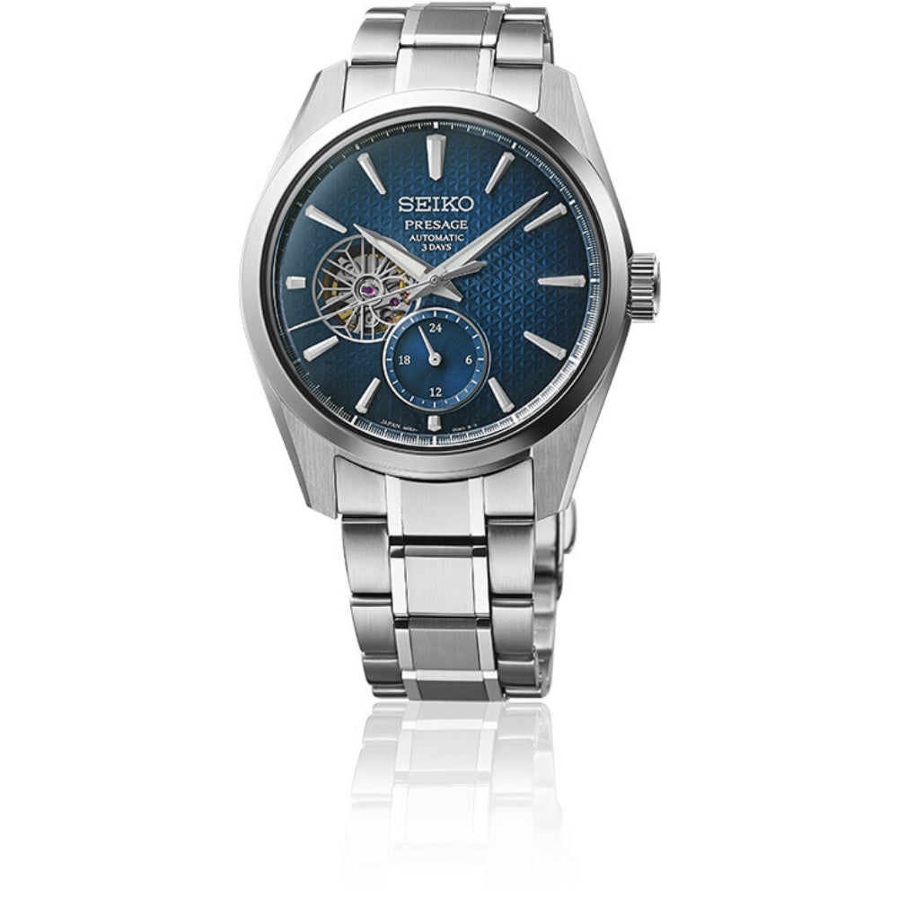 seiko presage power reserve blue
