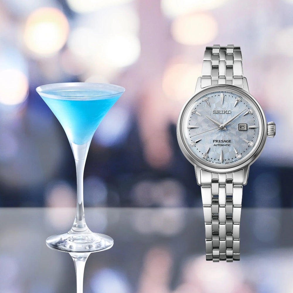 Seiko Presage 30mm Cocktail Time Watch with Diamonds