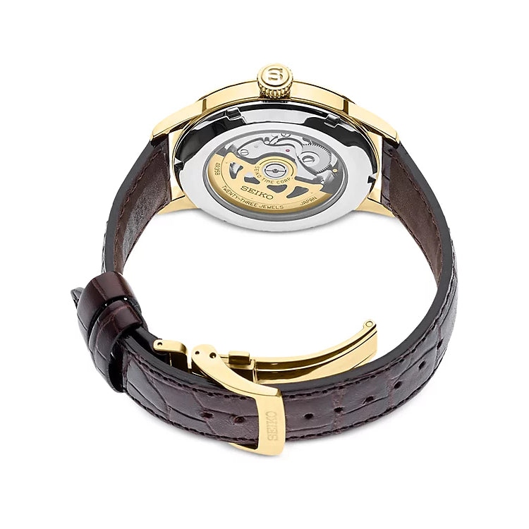 Seiko Presage "Cocktail Time" Series Rose-Tone Automatic Watch