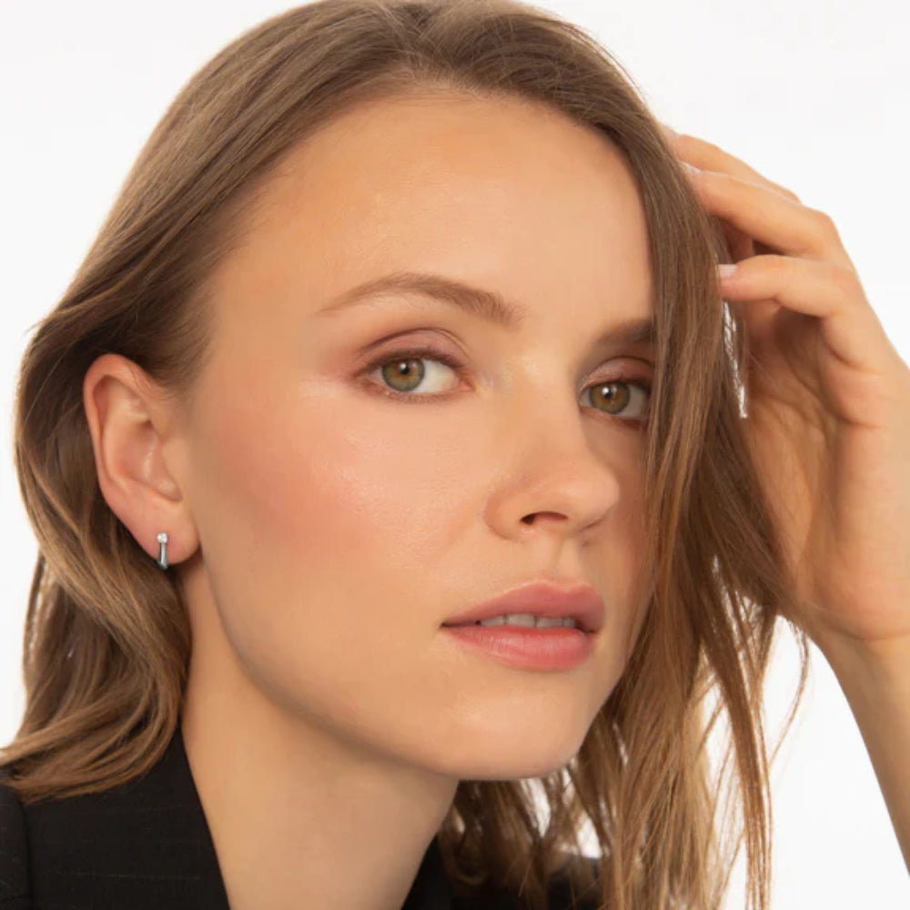 Monica Rich Kosann Petite "Points North" Earrings with Sapphire