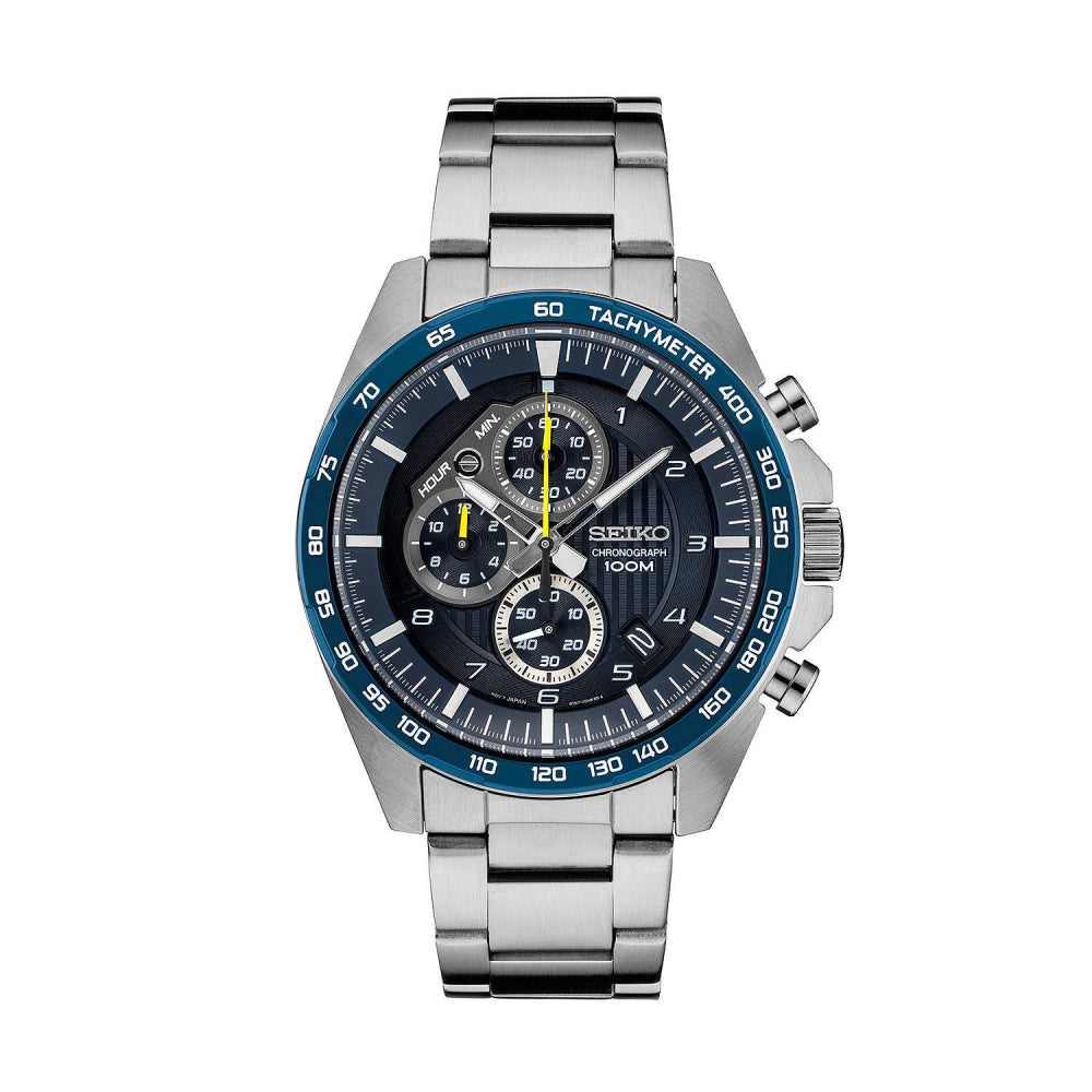 Seiko Watch Seiko Chronograph 100m Water Resistant 10 Bar Seiko
