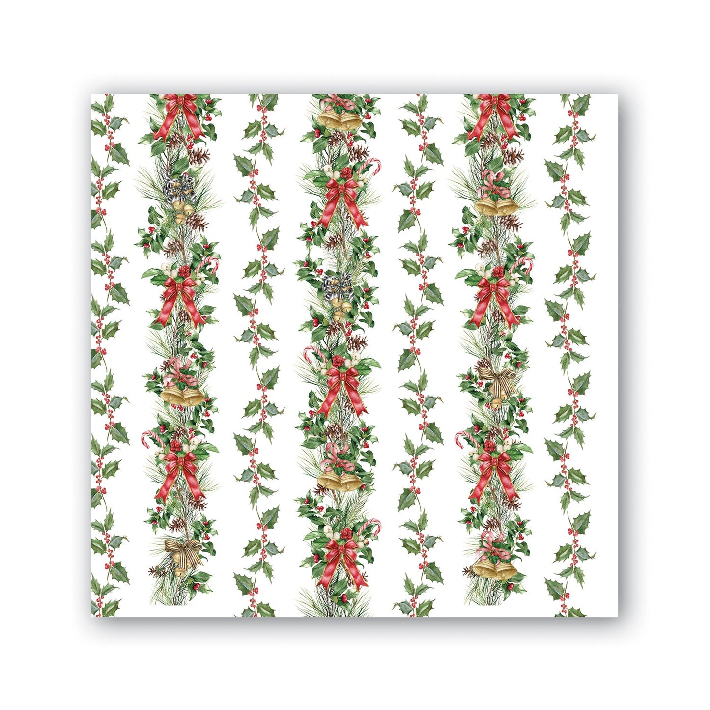 Michel Design Works Holiday Garland Cocktail Napkin