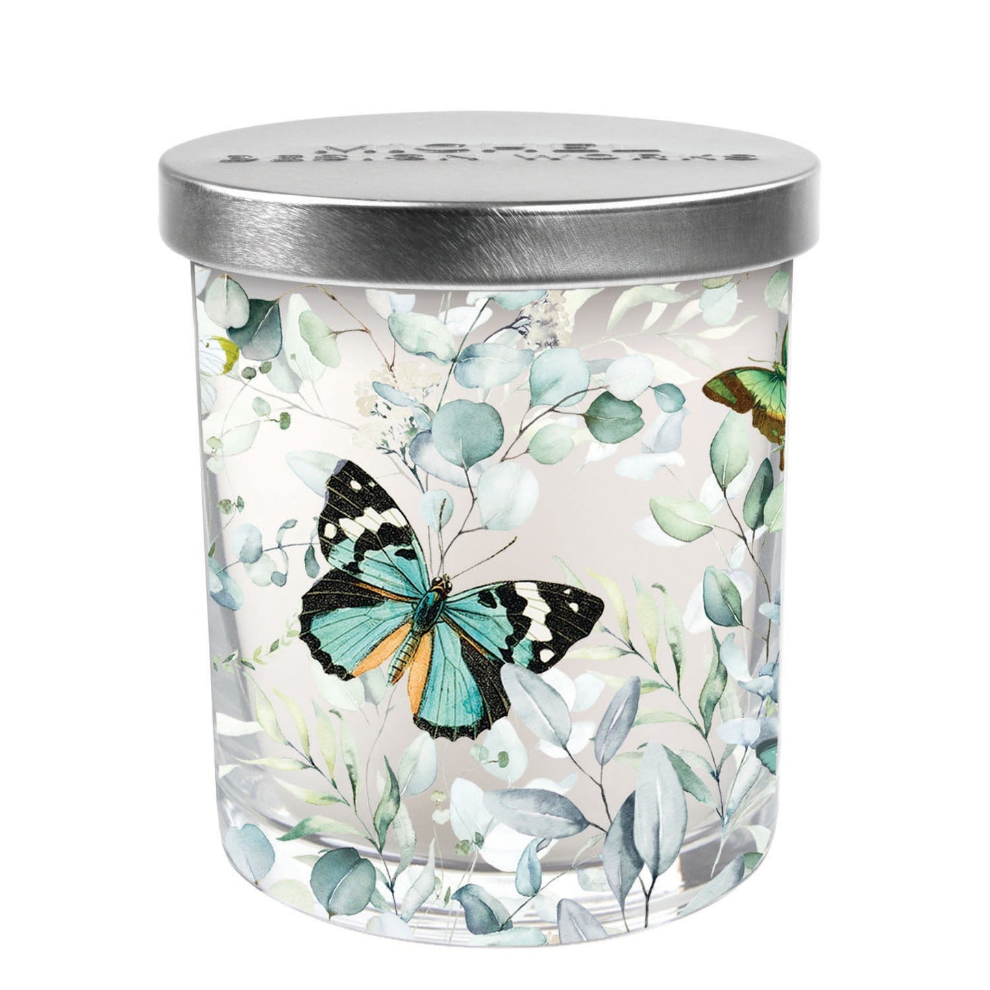 Michel Design Works Butterfly Fields Candle Jar with Lid