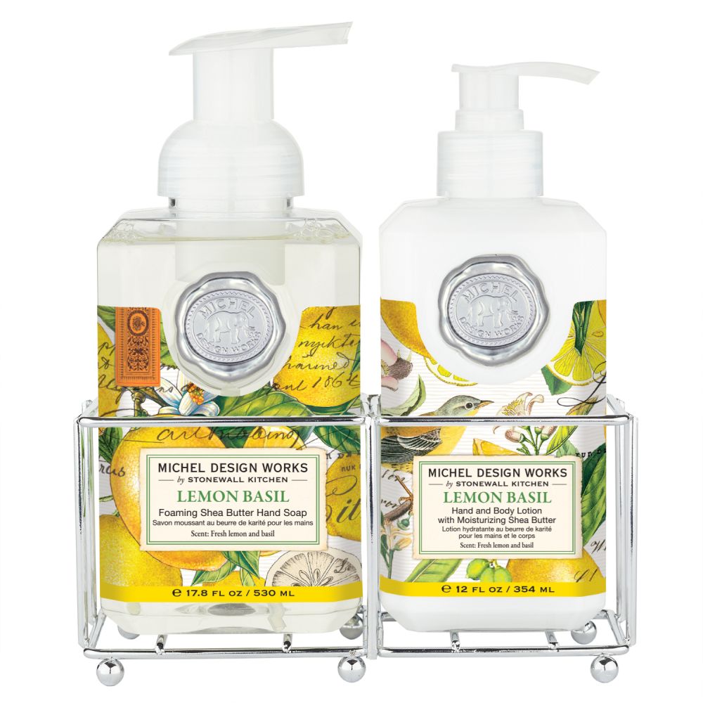 Michel Design Works Lemon Basil Hand Care Caddy - 3-Piece Set