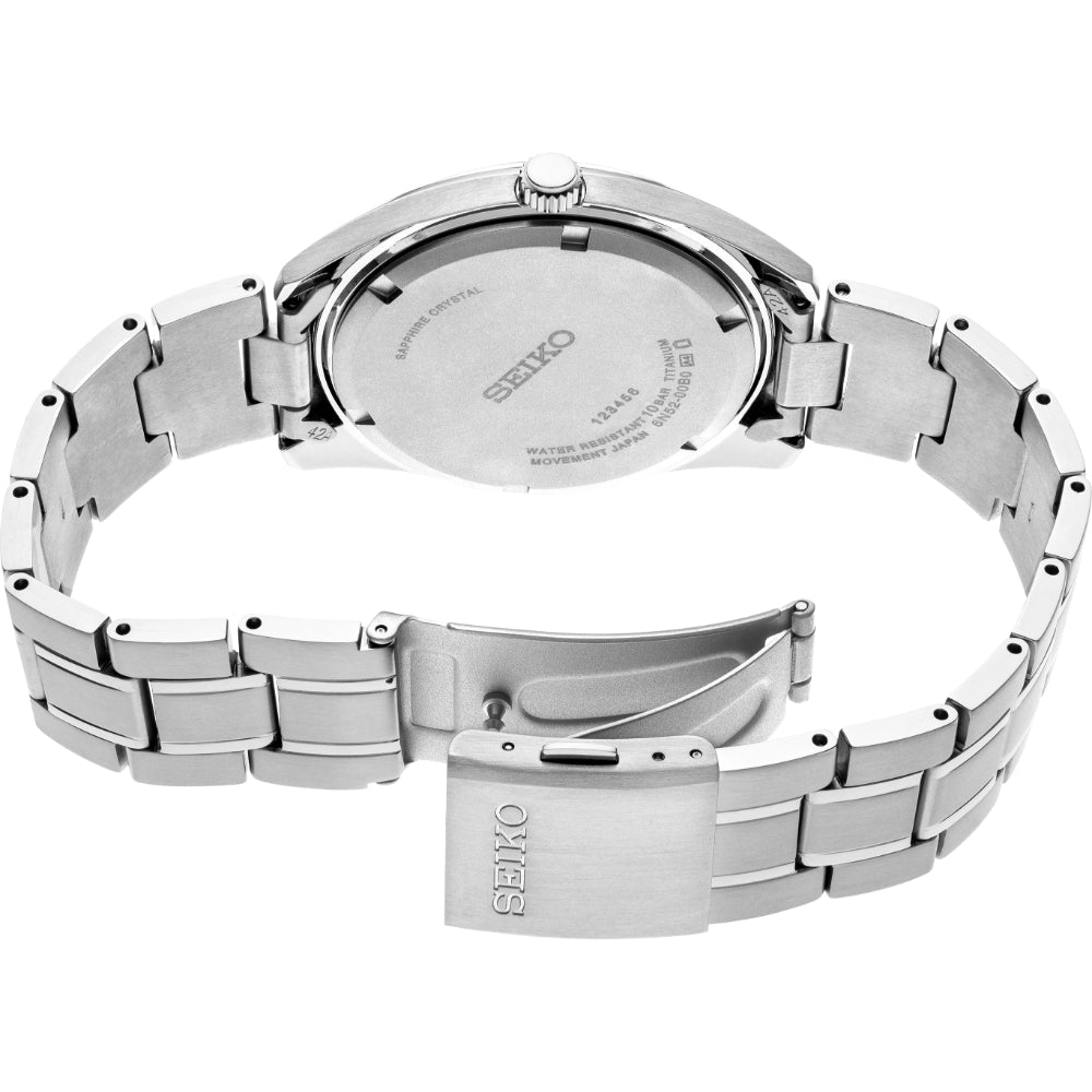 Seiko Essentials Collection Titanium Quartz Watch, SUR369