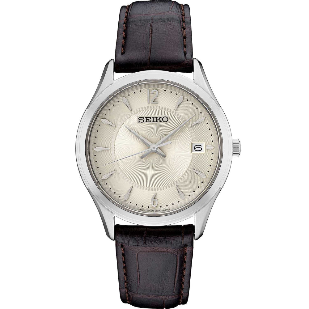 Seiko Essentials Collection Quartz Watch with Antique Ivory Dial – Smyth Jewelers