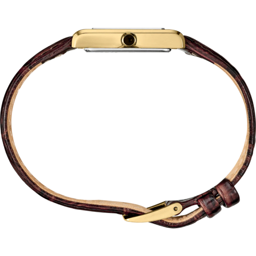 Seiko Essentials Rectangular Gold-Tone Quartz Watch