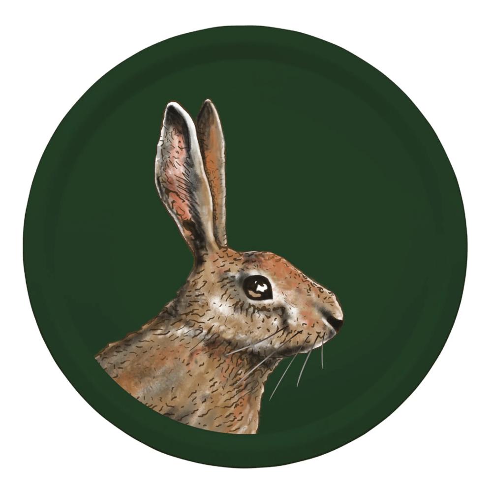 Halcyon Days Woodland Wildlife Round Birchwood Tray