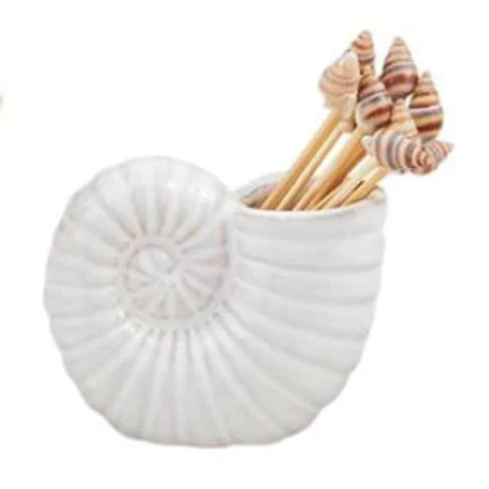 Mud Pie Shell Toothpick Caddy Sets