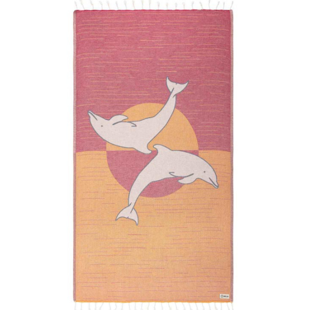 ご予約品 Northern Owl サンド sand Sand Cloud - Sunset Dolphins Towel – Smyth Jewelers