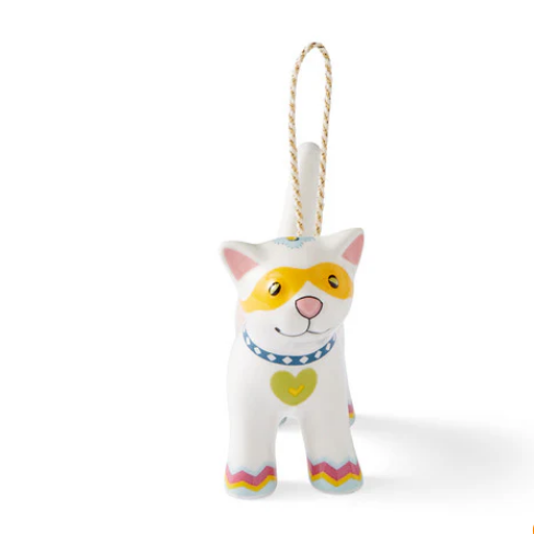 Spode Kit Kemp Cat Patchwork Ornanment