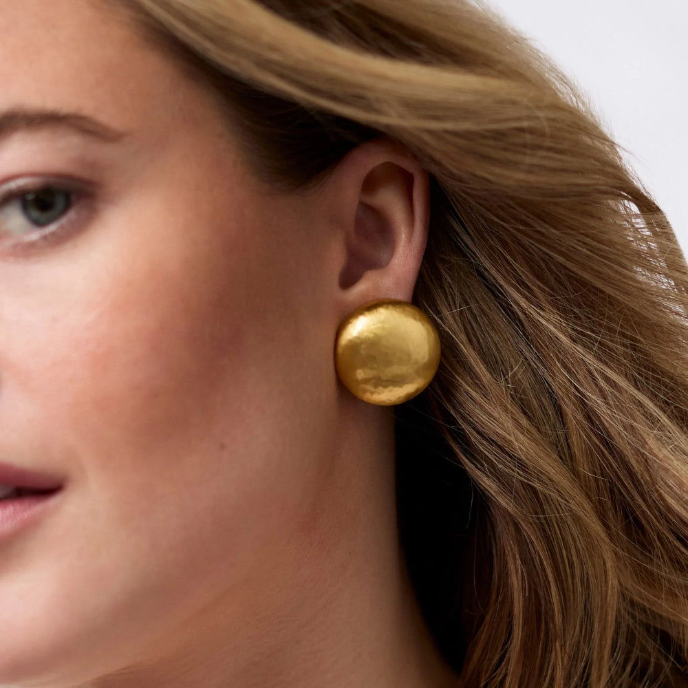 Julie Vos Gold Solara Clip Earrings