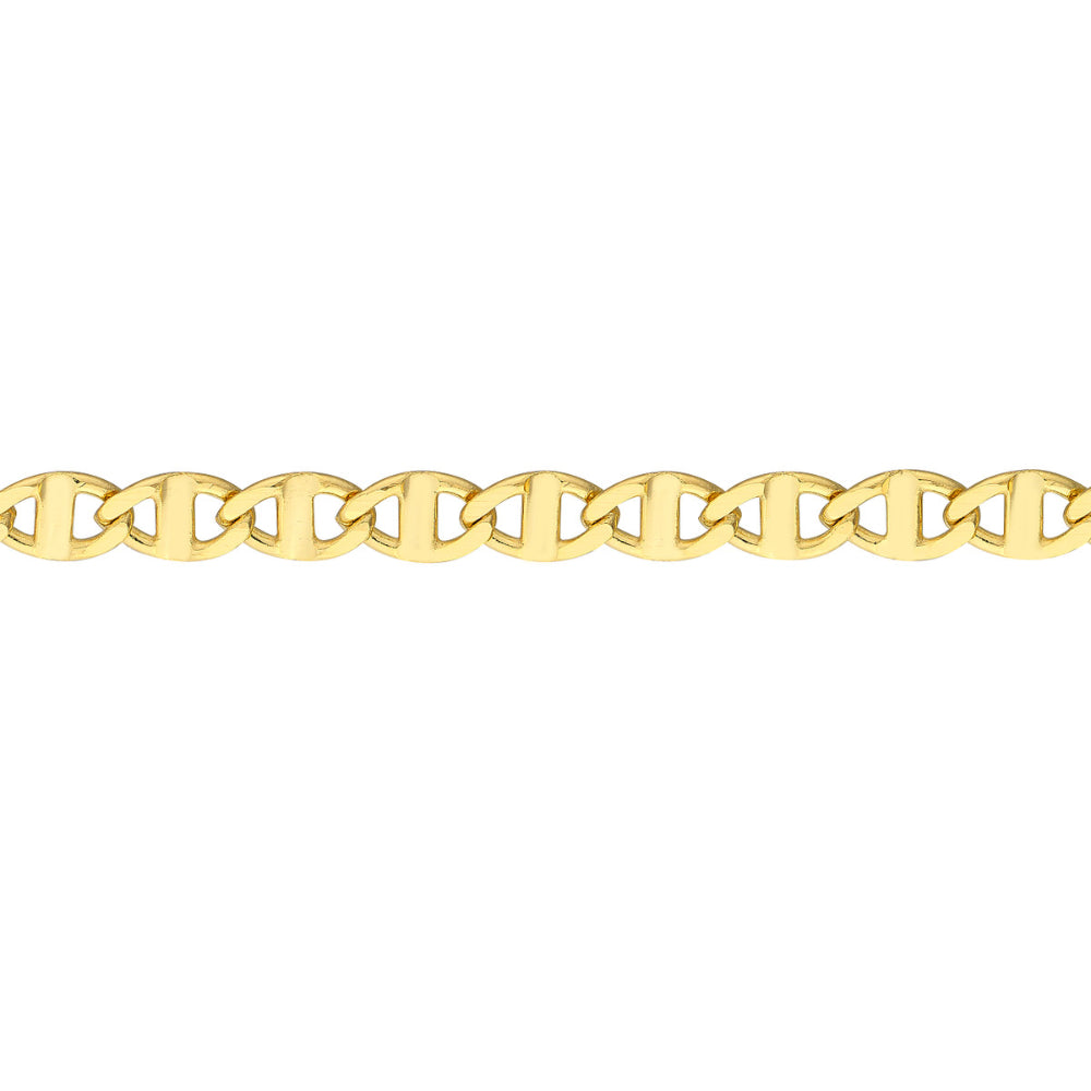 yellow chain necklace on a white background
