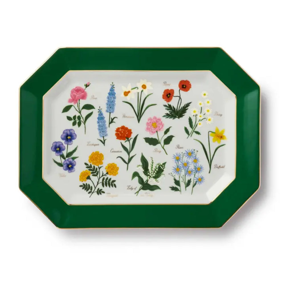 Rifle Paper Garden Study Large Porcelain Serving Platter