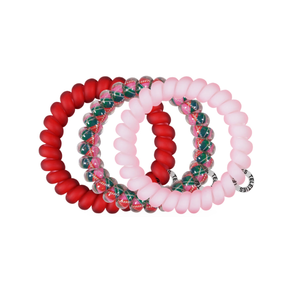 TELETIES Tied in Tartan Large Hair Ties