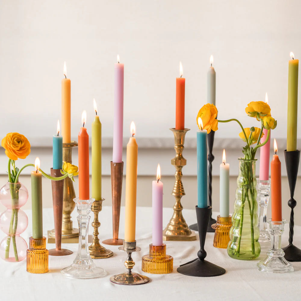 Northern Lights 12" Tapers Candles 2pk - Petal