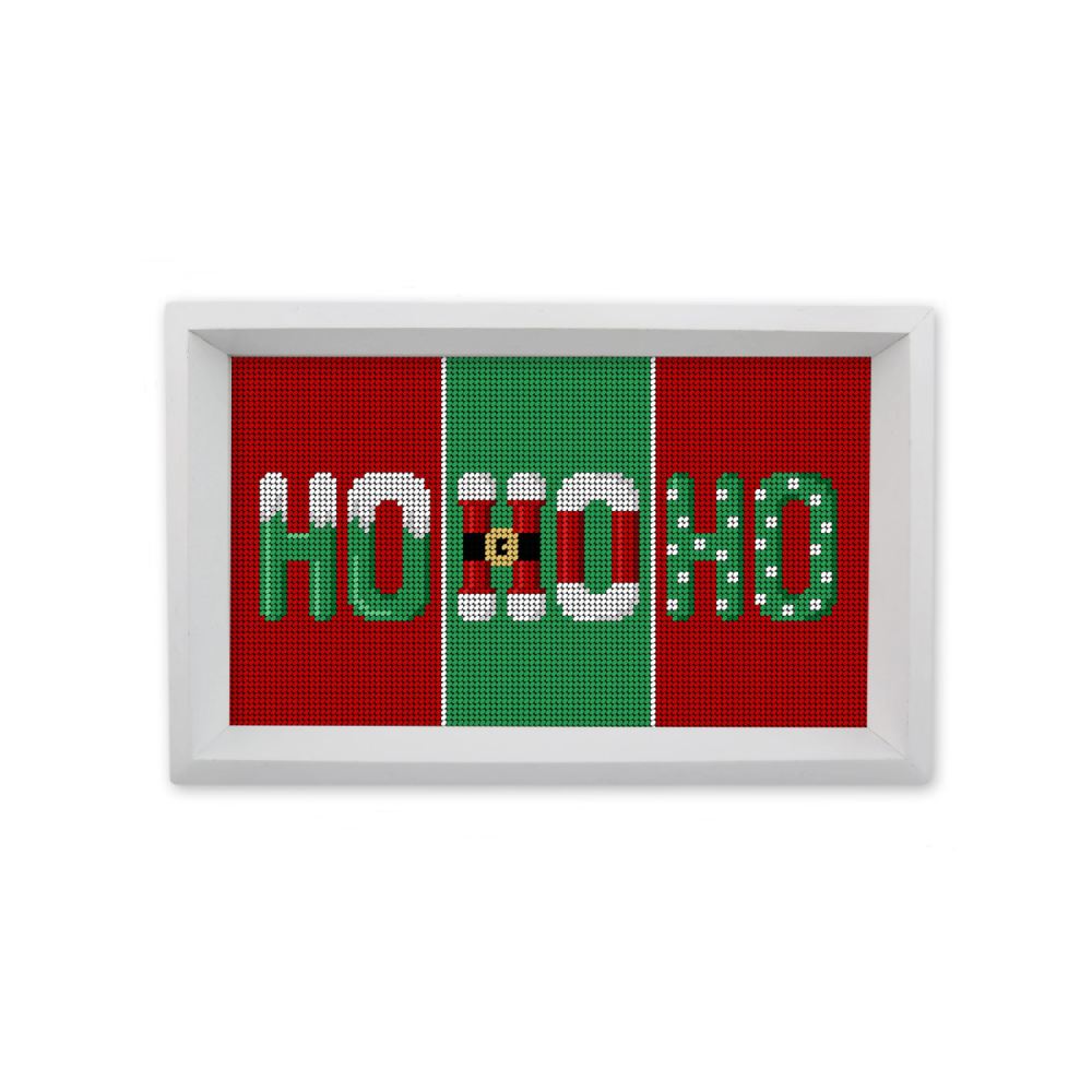 Smathers & Branson Ho Ho Ho Valet Tray (White Wood)