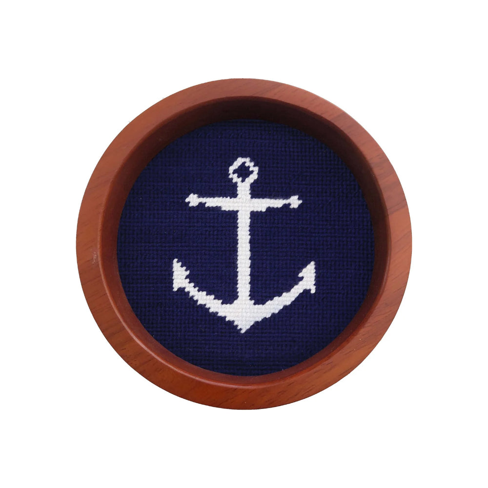 Smathers & Branson Anchor Wine Bottle Coaster (Dark Navy)