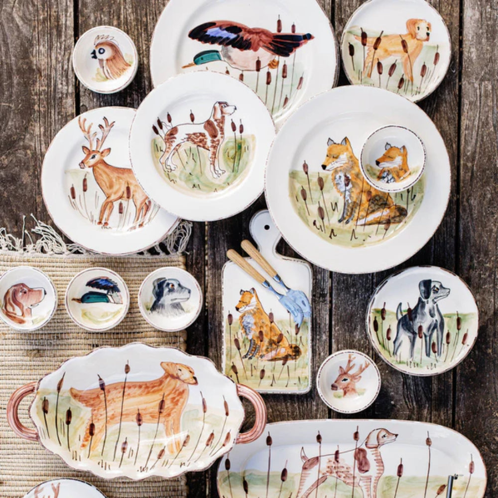 Vietri Wildlife Fox Small Cheese Board
