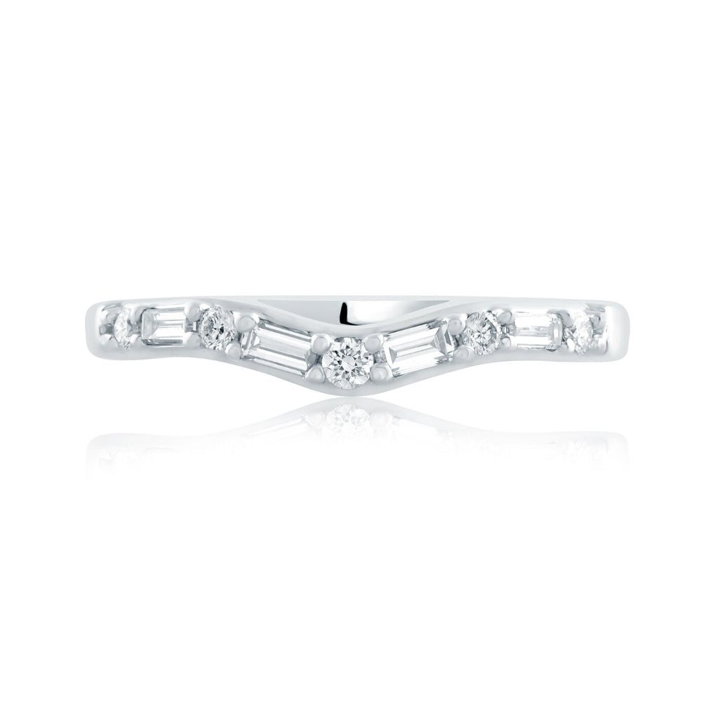 Jaffe Curved Diamond Wedding Band – Smyth Jewelers