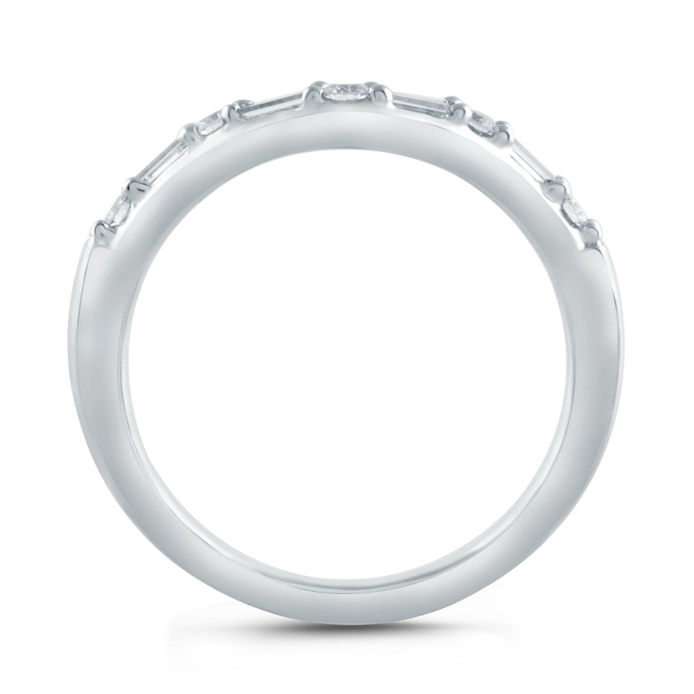 A. Jaffe Curved Diamond Wedding Band